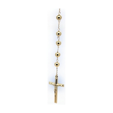 Cadena rosario de oro 18k 70 cm